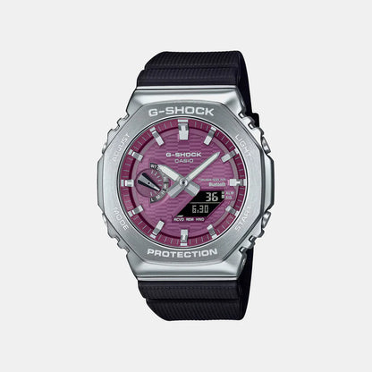 Casio G-Shock Men Quartz Burgundy Dial Analog-Digital Resin Watch G1735 GBM-2100A-4BDR