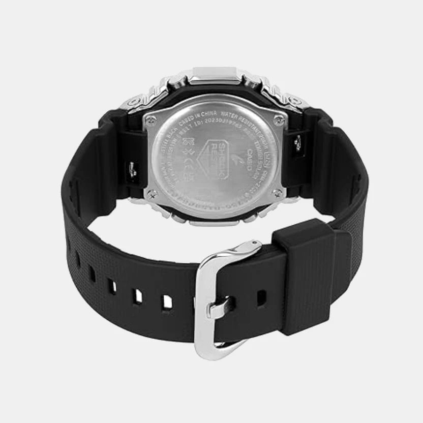 Casio G-Shock Men Solar Light Yellow Gold Dial Analog-Digital Resin Watch G1736 GBM-2100A-8BDR