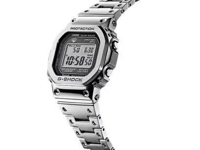 Casio G-Shock Metal GMW-B5000D-1DR Digital Dial Stainless Steel Solid Band Men's Watch G842