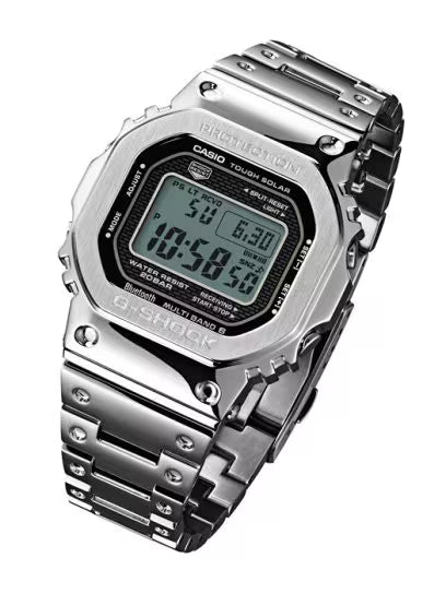 Casio G-Shock Metal GMW-B5000D-1DR Digital Dial Stainless Steel Solid Band Men's Watch G842