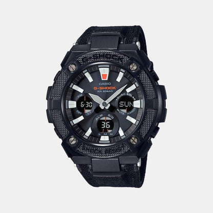 G-Shock Men Quartz Black Dial Analog-Digital Fabric Watch G858