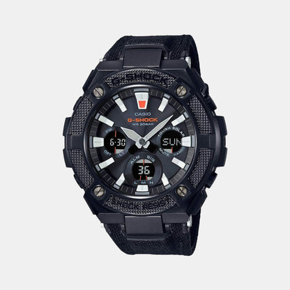 G-Shock Men Quartz Black Dial Analog-Digital Fabric Watch G858