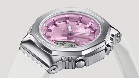 G-Shock Women Quartz Pink Dial Analog-Digital Resin Watch G1656