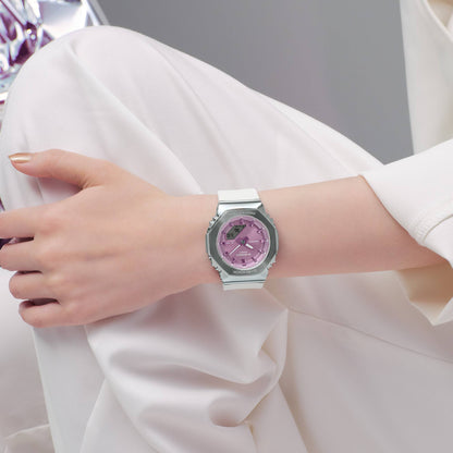 G-Shock Women Quartz Pink Dial Analog-Digital Resin Watch G1656
