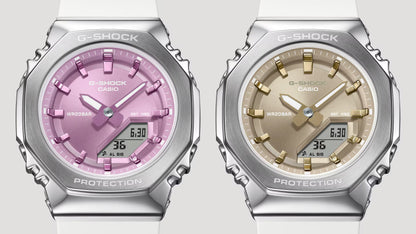 G-Shock Women Quartz Pink Dial Analog-Digital Resin Watch G1656