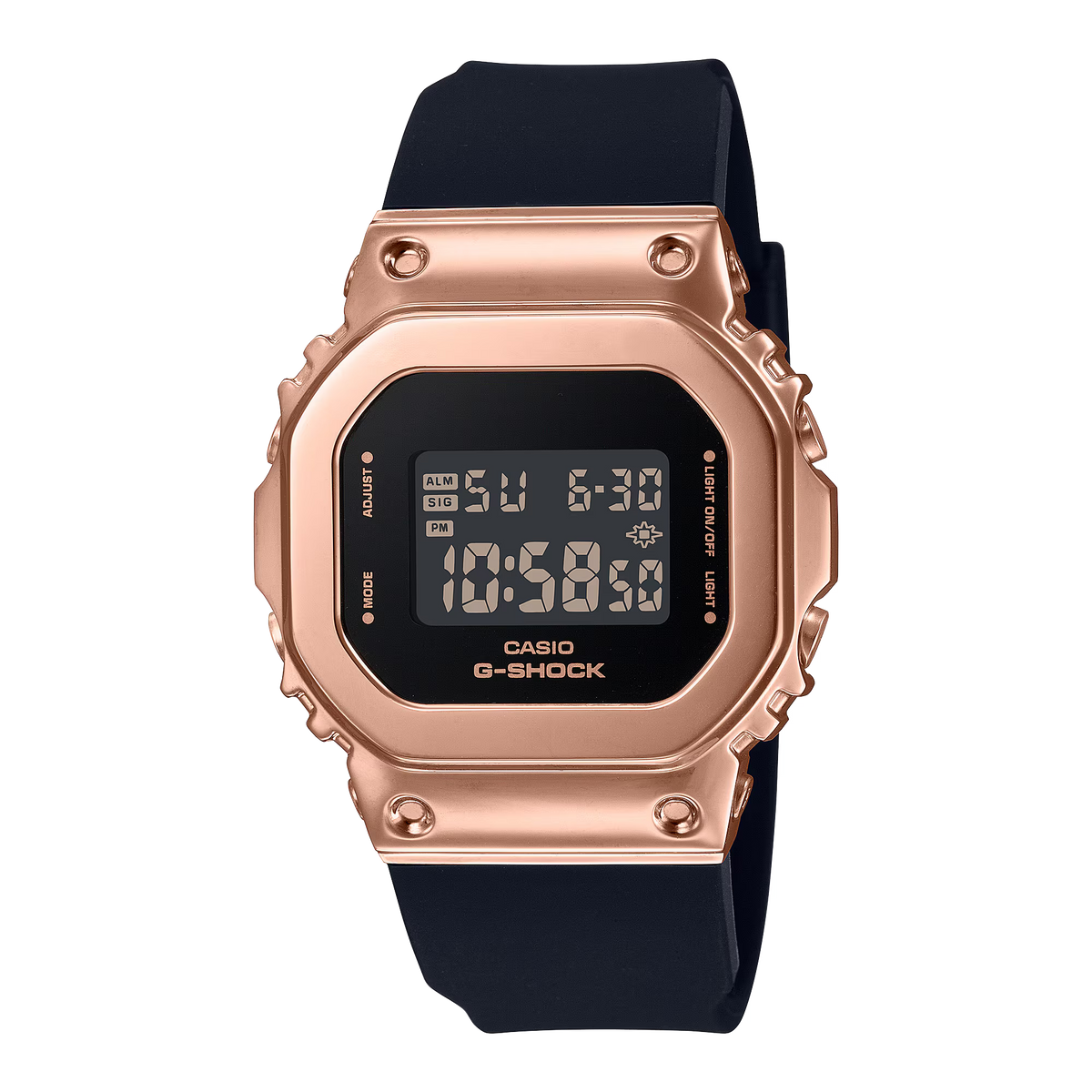 G-Shock Women Quartz Rose Gold Dial Digital Resin Watch G1070