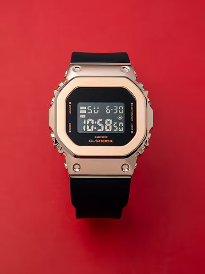 G-Shock Women Quartz Rose Gold Dial Digital Resin Watch G1070