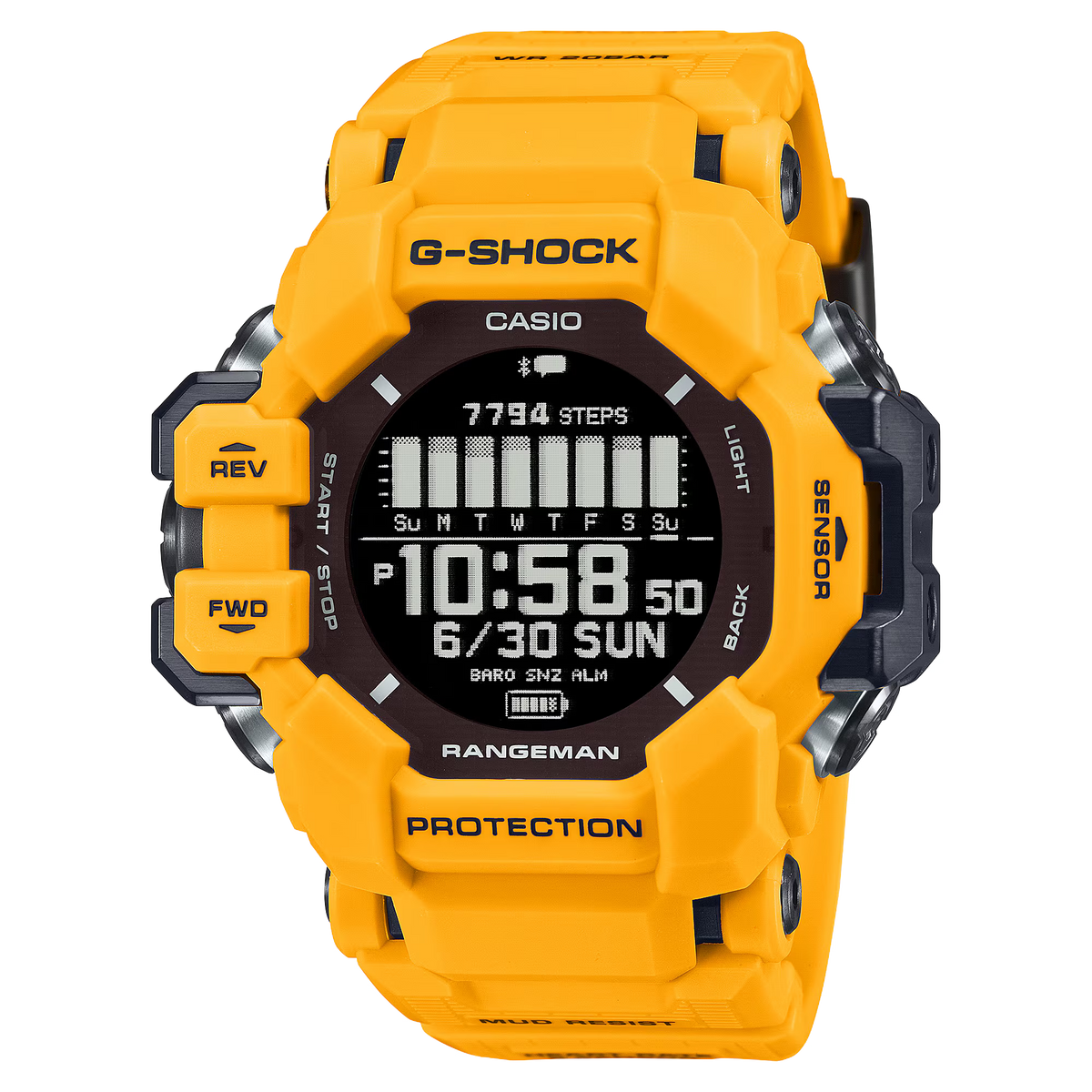 G-Shock Men Quartz Black Dial Digital Resin Watch G1530