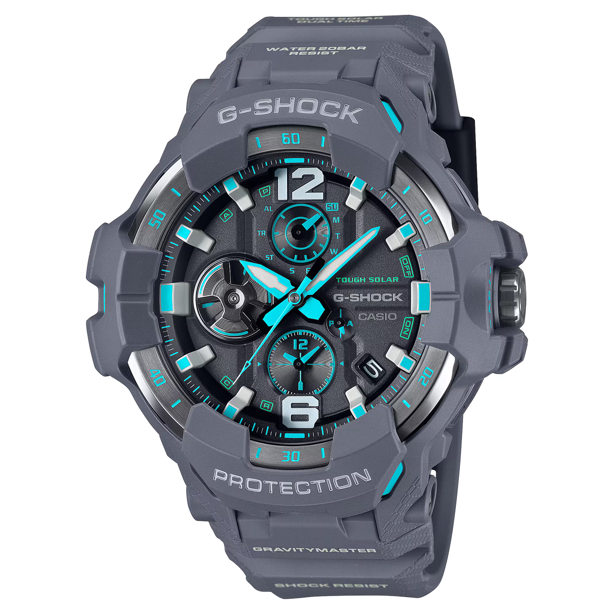 G-Shock Men Quartz Grey Dial Analog-Digital Resin Watch G1570  G1570