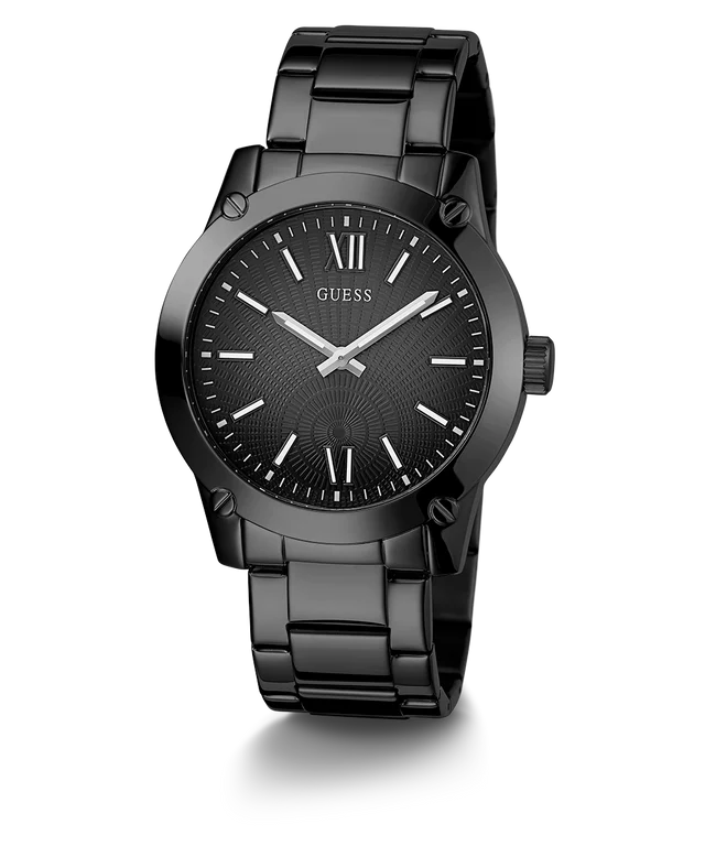 Guess Stainless Steel Analog Black Dial Men Watch-Gw0574G3, Black Band
