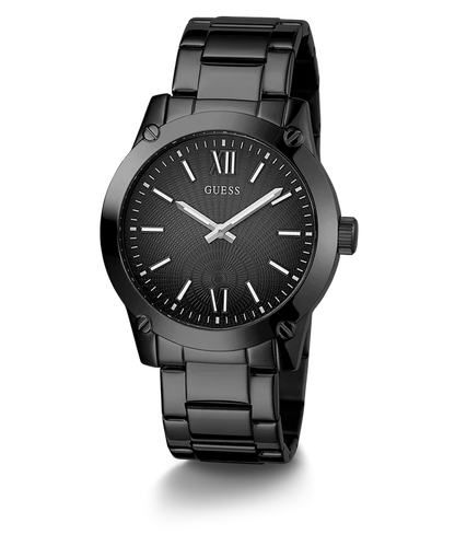 Guess Stainless Steel Analog Black Dial Men Watch-Gw0574G3, Black Band