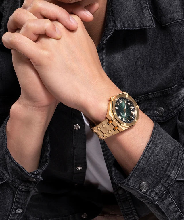 ASSET Men Green Round Dial Analog Watch - GW0575G2