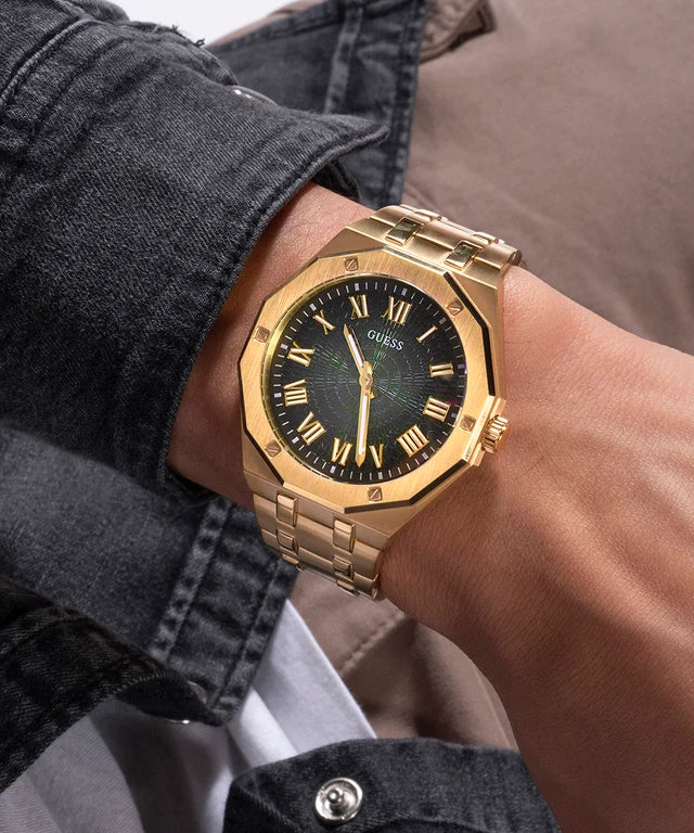 ASSET Men Green Round Dial Analog Watch - GW0575G2