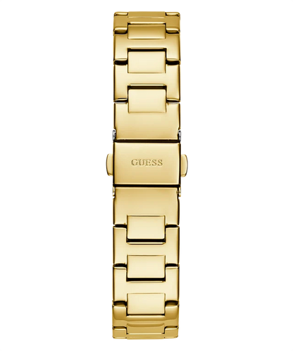 GUESS Women Champagne Square Stainless Steel Dial Analog Watch- GW0615L2