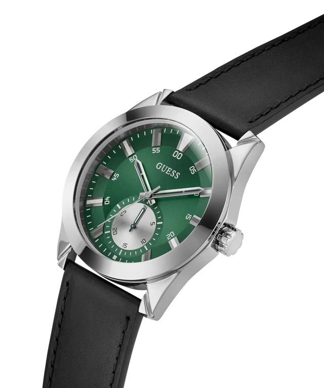 GUESS Leather Men's Analog Green Dial Men's Watch-Gw0793G1