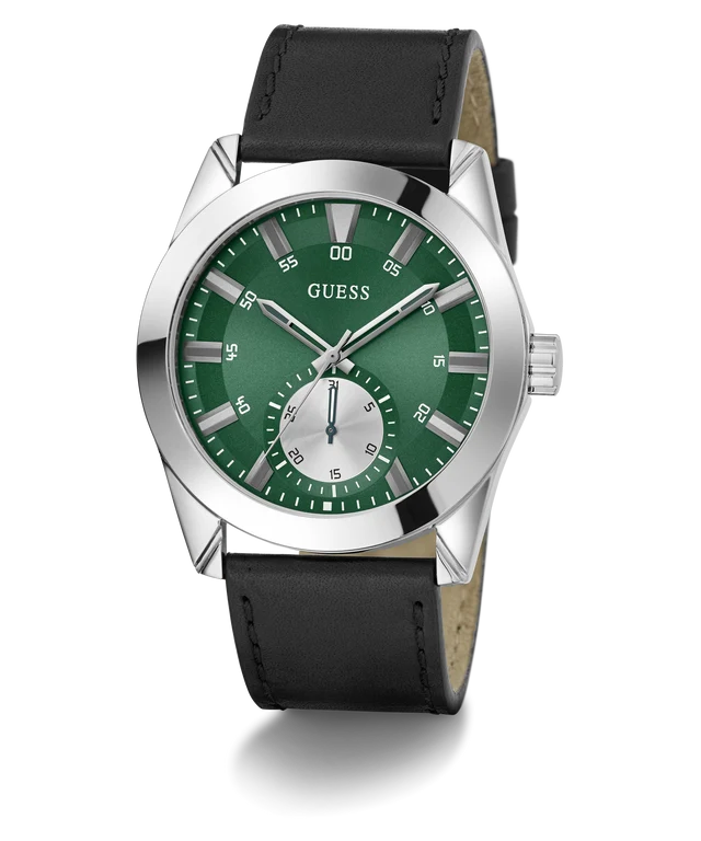 GUESS Leather Men's Analog Green Dial Men's Watch-Gw0793G1