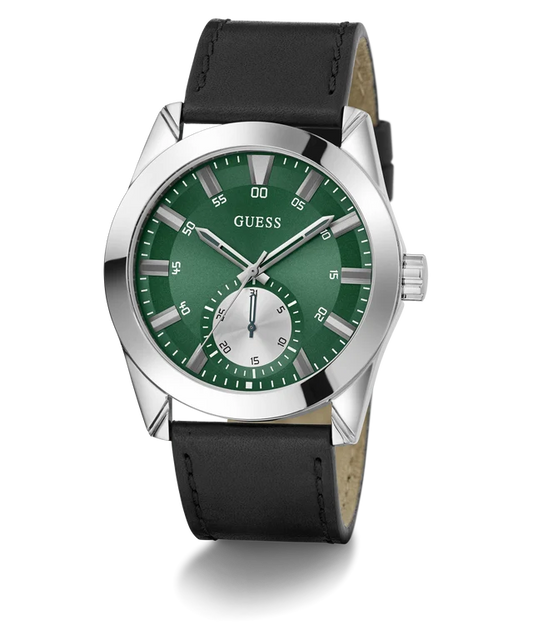 GUESS Leather Men's Analog Green Dial Men's Watch-Gw0793G1
