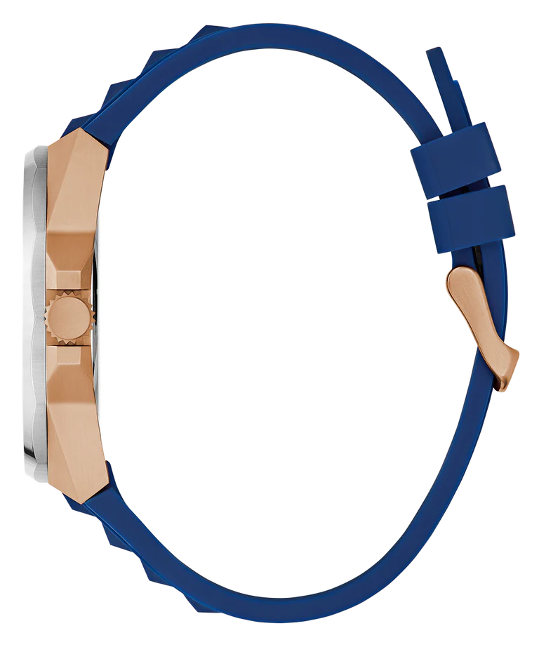 GUESS Mens Blue 2-Tone Multi-function Watch GW0799G2
