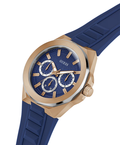 GUESS Mens Blue 2-Tone Multi-function Watch GW0799G2