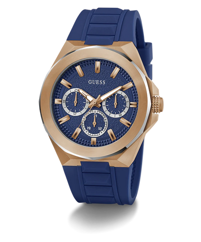 GUESS Mens Blue 2-Tone Multi-function Watch GW0799G2