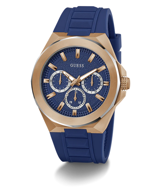 GUESS Mens Blue 2-Tone Multi-function Watch GW0799G2