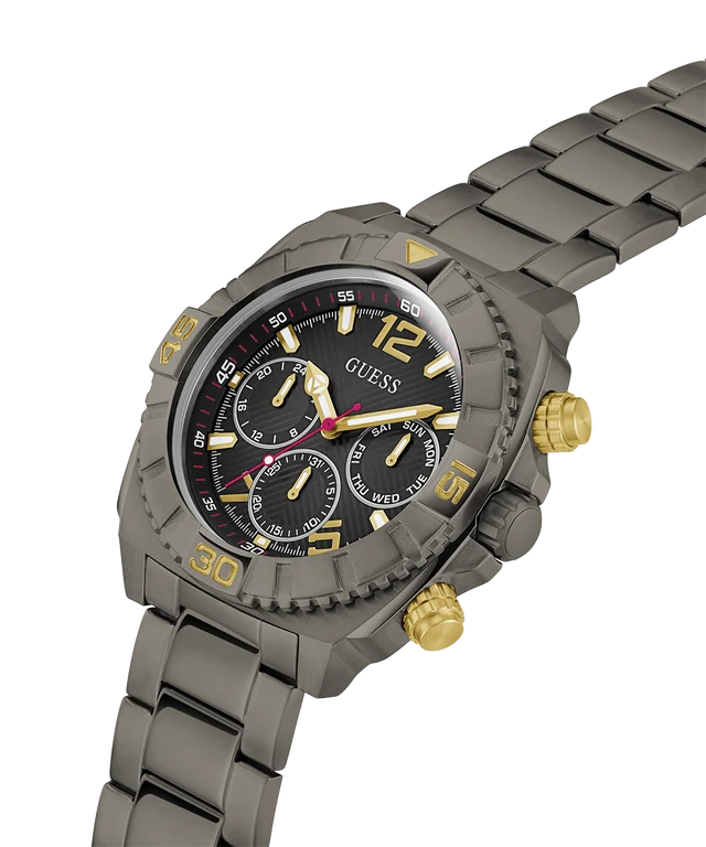 GUESS Traction Analog Watch for Men with Round Dial & Water Resistant Man's Wrist Watches