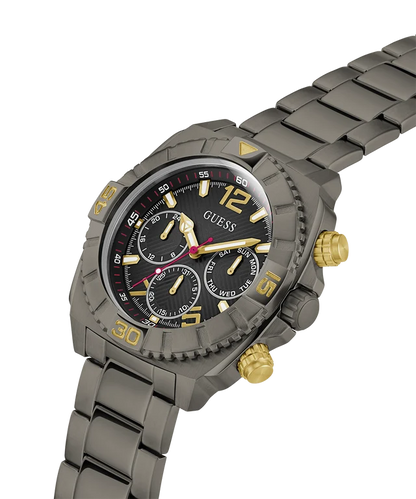 GUESS Traction Analog Watch for Men with Round Dial & Water Resistant Man's Wrist Watches
