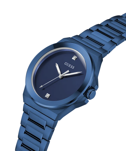 Guess Stainless Steel Analog Blue Dial & Band Men's Watch-Gw0833G1