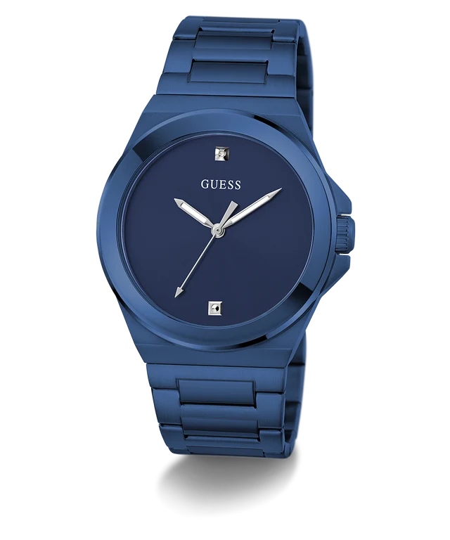 Guess Stainless Steel Analog Blue Dial & Band Men's Watch-Gw0833G1