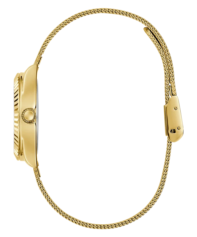 GUESS Mini Luna Champagne Round Dial Analog Women's Watch - GW0842L2