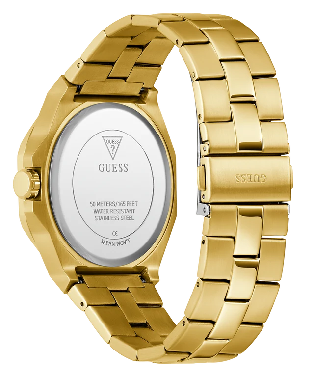 GUESS Emperor Champagne Round Dial Analog Men's Watch - GW0849G2