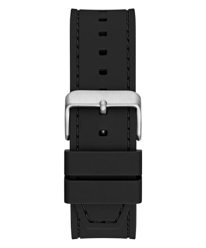 GUESS Mens Black Silver Tone Analog Watch GW0850G1