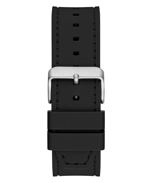 GUESS Mens Black Silver Tone Analog Watch GW0850G1