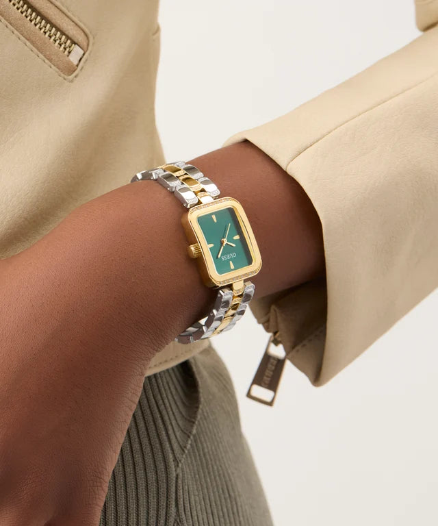 GUESS Ladies 2-Tone Gold Tone Analog Watch GW0865L6