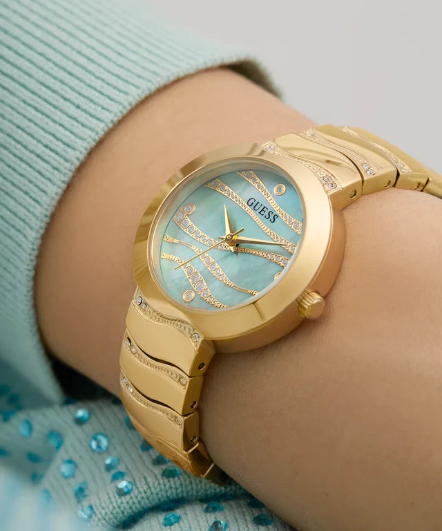 GUESS Laguna Green Round Dial Analog Women's Watch - GW0871L2