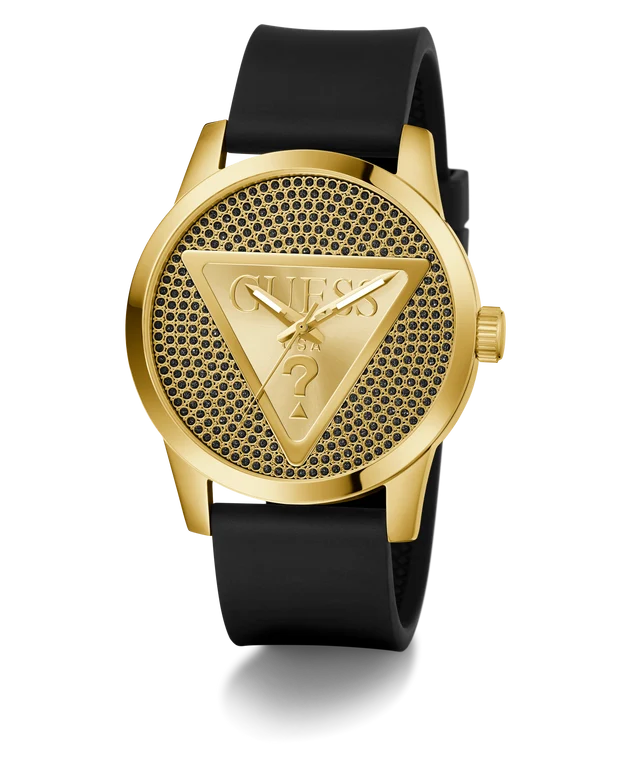 Guess Badge Black Round Dial Analog Men's Watch - GW0916G1