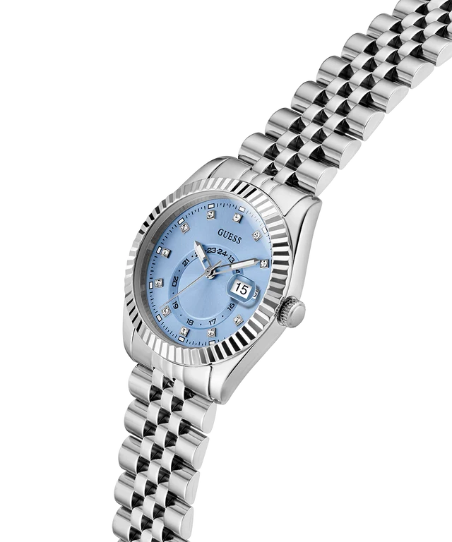 Guess Ice Blue Round Dial Analog Women's Watch - GW0936L1