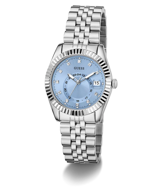 Guess Ice Blue Round Dial Analog Women's Watch - GW0936L1