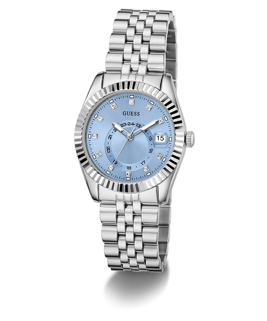 Guess Ice Blue Round Dial Analog Women's Watch - GW0936L1