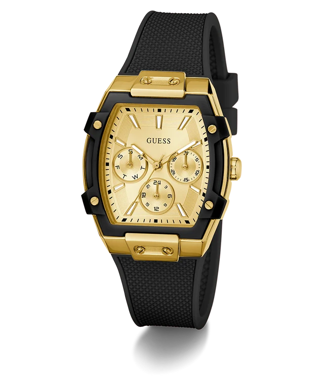 Champagne Rectangle Dial Analog Women's Watch - GW0945L2