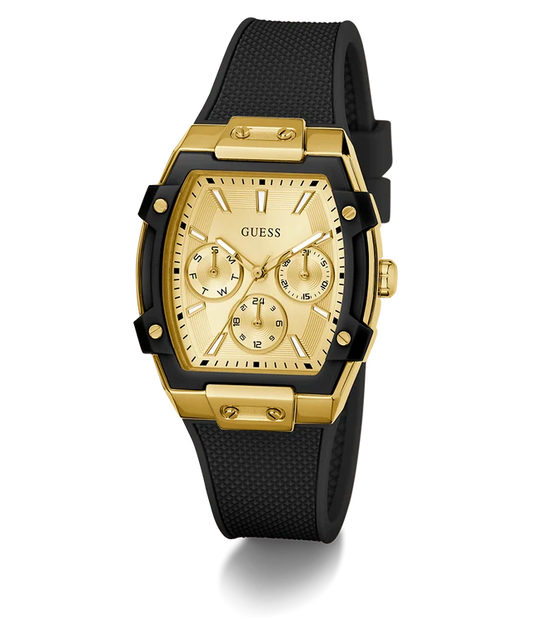 Champagne Rectangle Dial Analog Women's Watch - GW0945L2