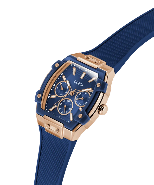 Blue Rectangle Dial Analog Women's Watch - GW0945L4