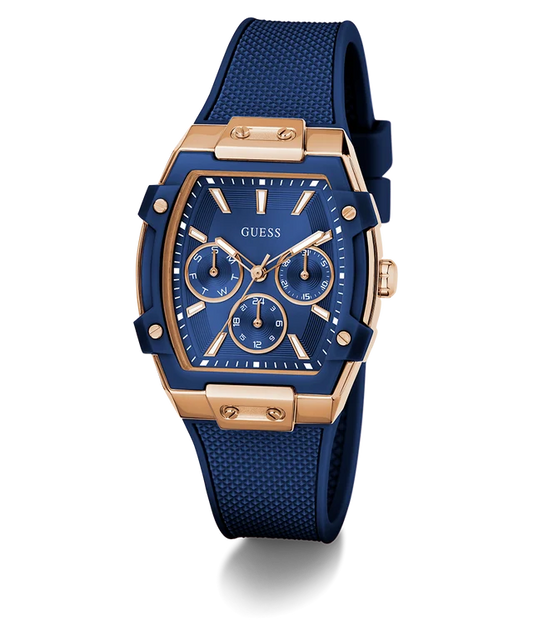 Blue Rectangle Dial Analog Women's Watch - GW0945L4