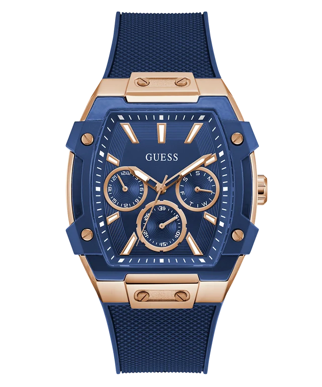 GUESS Blue Rectangle Dial Analog Watch  - For Men GW0956G4