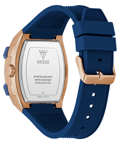 GUESS Blue Rectangle Dial Analog Watch  - For Men GW0956G4