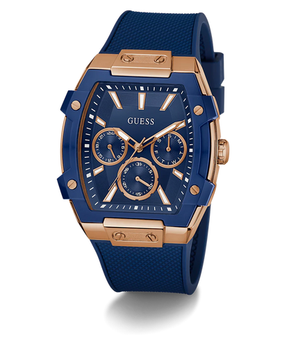 GUESS Blue Rectangle Dial Analog Watch  - For Men GW0956G4