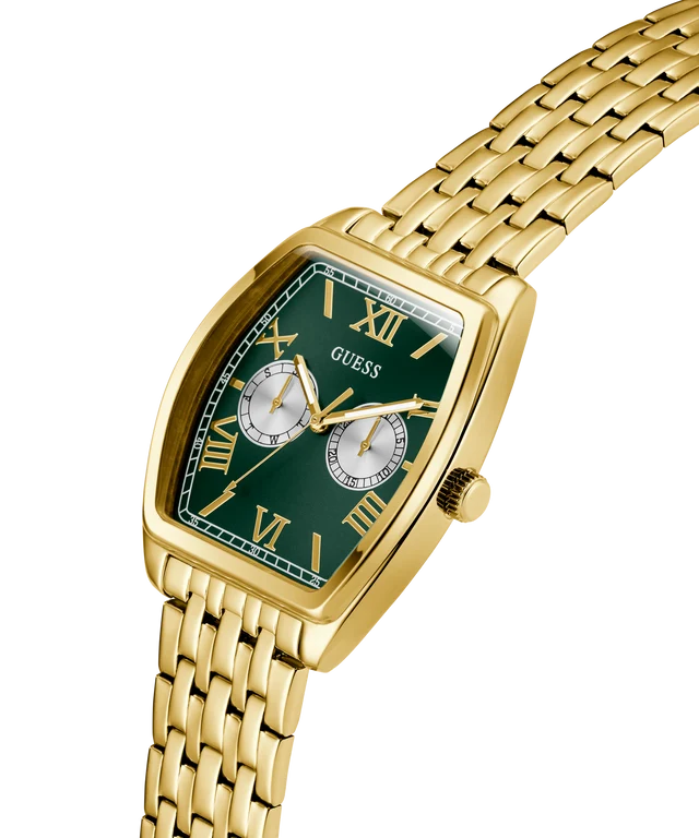 Green Rectangle Dial Analog Men's Watch - GW0975G2