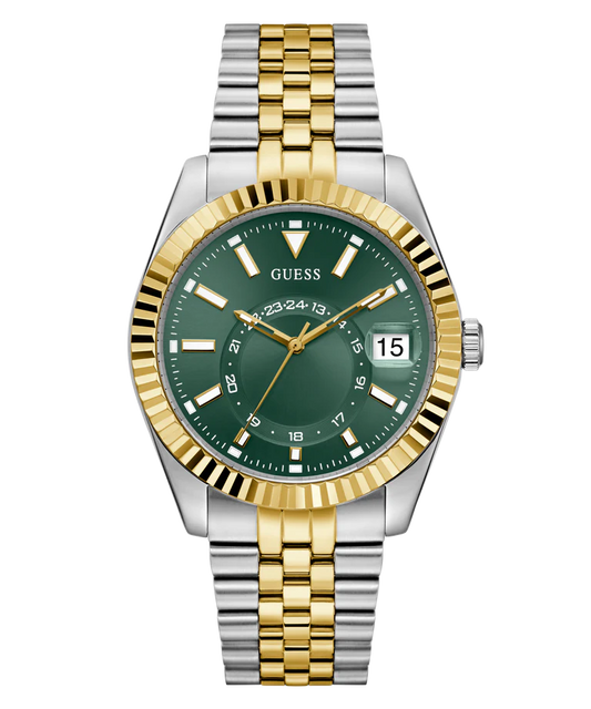 GUESS Green Round Dial Analog Men's Watch - GW0977G4