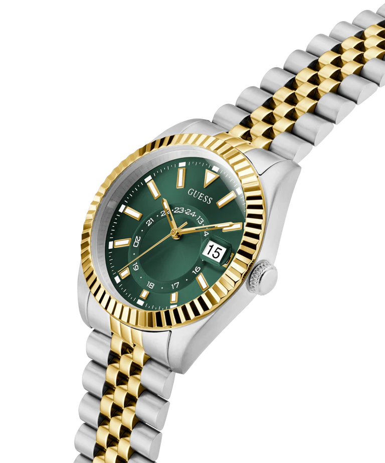 GUESS Green Round Dial Analog Men's Watch - GW0977G4