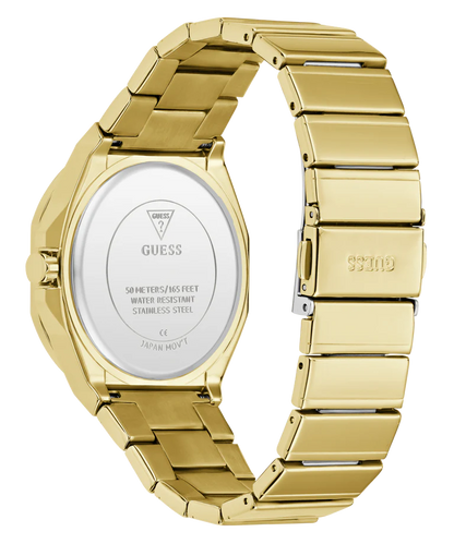 GUESS Round 38mm Champagne Dial Analog Men Watch - GW1070G2